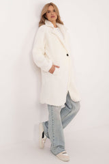 Elegant lightweight winter knee-length coat