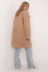 Elegant lightweight winter knee-length coat