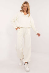 Casual long-sleeved sweatshirt and pants set