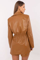 Stylish women's eco-leather jacket