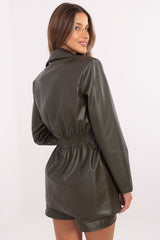 Stylish women's eco-leather jacket