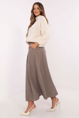 Long elegant flared maxi skirt