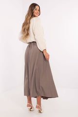 Long elegant flared maxi skirt