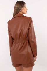 Stylish women's eco-leather jacket