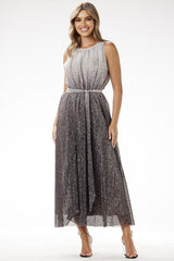 Phenomenal sequin knit ombre effect evening dress