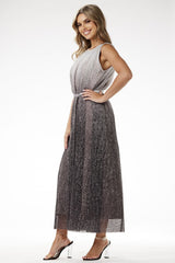 Phenomenal sequin knit ombre effect evening dress