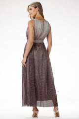 Phenomenal sequin knit ombre effect evening dress