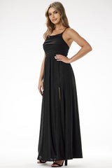 Dazzling fitted cut sequin maxi evening dress