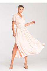 Short drooping sleeves maxi daydress