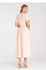 Short drooping sleeves maxi daydress