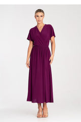 Short drooping sleeves maxi daydress