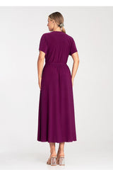 Short drooping sleeves maxi daydress