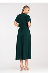 Short drooping sleeves maxi daydress