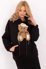 Women's teddy bears casual hooded sweatshirt