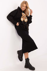 Women's teddy bears casual hooded sweatshirt