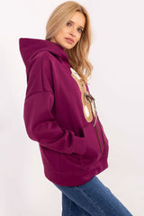 Women's teddy bears casual hooded sweatshirt