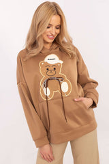 Women's teddy bears casual hooded sweatshirt