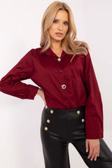 Elegant women's long sleeve shirt with a classic cut