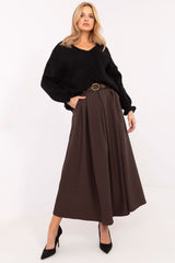 Long elegant flared maxi skirt