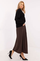 Long elegant flared maxi skirt