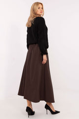 Long elegant flared maxi skirt