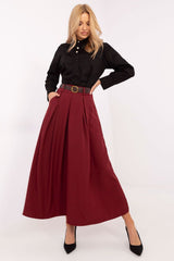 Long elegant flared maxi skirt