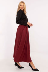 Long elegant flared maxi skirt