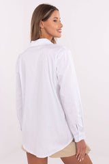 Elegant women's long sleeve shirt with a classic cut