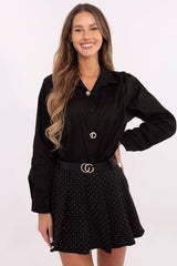 Elegant women's long sleeve shirt with a classic cut