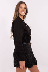 Elegant women's long sleeve shirt with a classic cut