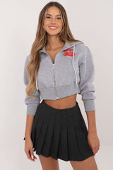 Women's casual style short sweatshirt