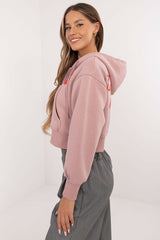 Women's casual style short sweatshirt