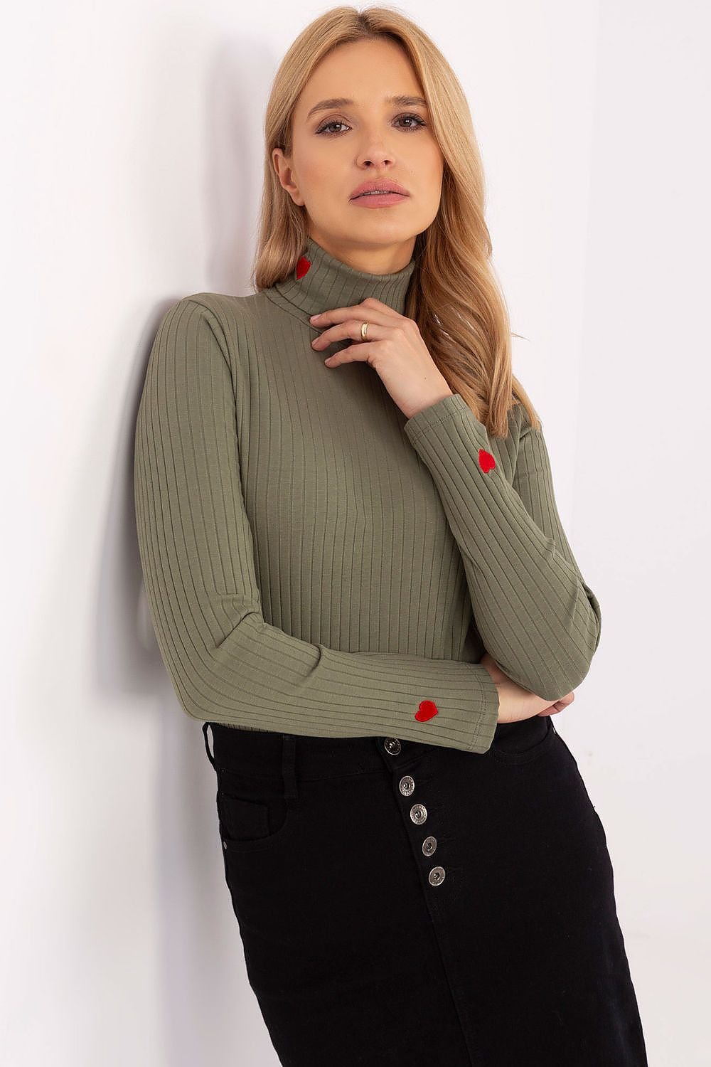 Elegant women's turtleneck sweater