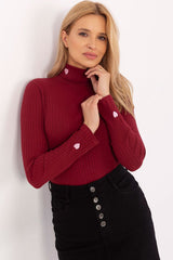 Elegant women's turtleneck sweater