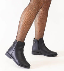 Pereia black classic ankle boots