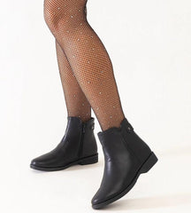 Pereia black classic ankle boots