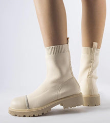 Vail zirconias ankle-length sock boots