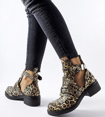 Sperone leopard pattern ankle boots