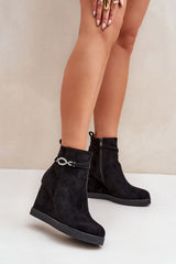 Women's eco suede buskin ankle boots