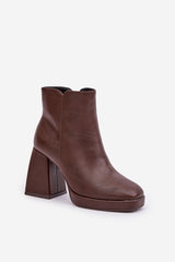 Women's stable block heel ankle boots