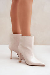 Women's ankle boots on a high stiletto heel