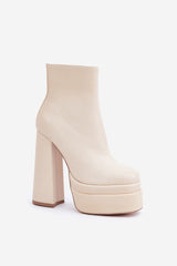 Women's massive platform heel ankle boots