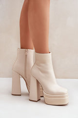 Women's massive platform heel ankle boots