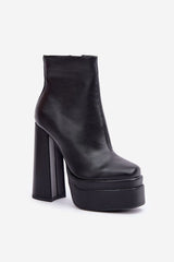 Women's massive platform heel ankle boots