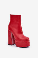 Women's massive platform heel ankle boots