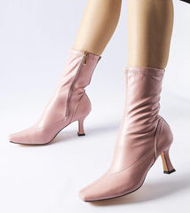 Pink Luisella low-heeled boots