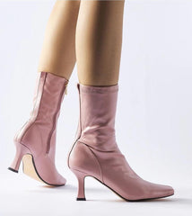 Pink Luisella low-heeled boots