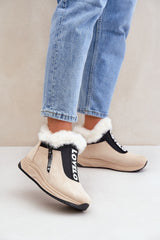 Women's eco suede sneakers with soft fur