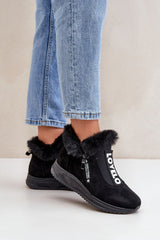 Women's eco suede sneakers with soft fur