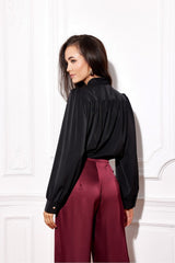 Long puffy sleeves formal blouse